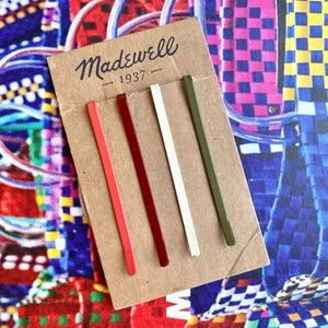 Madewell colorful pack of hairpins / hair pins